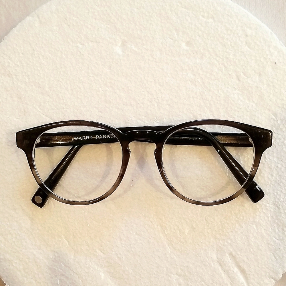 Warby Parker Black and Gray Round Optical Glasses